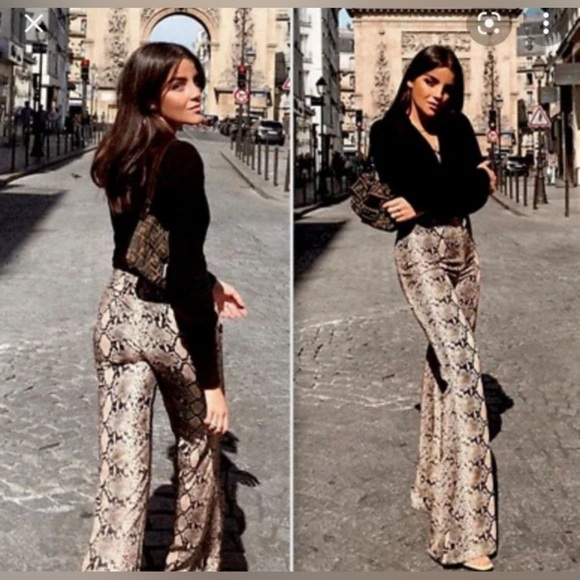 Zara drapey flare pants - Picture 2 of 16